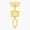 1pcs, variant on Messianic menorah gold Sticker