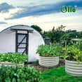 thumbnail image 6 of Olle 17" Tall, 42" Round Metal Raised Garden Bed Kits, Planter Raised Beds for Gardening, Raised Flower Bed Galvanized Planter Box, 3.5 * 3.5 * 1.4Ft,Ivory, 6 of 13