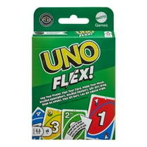 UNO Flex Card Game for Family Game Night, 2 to 8 Players, Fun for Adults and Kids
