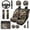 Camo Hunting Wood, variant on Qpednta Camo Hunting Wood 14 Pcs Automobile Seat Cover Sets and Car Headrest Cover Cars Steering Wheel Cover and Center Console Cover Seat Belt Pads Elastic Soft Suitable for Car SUV