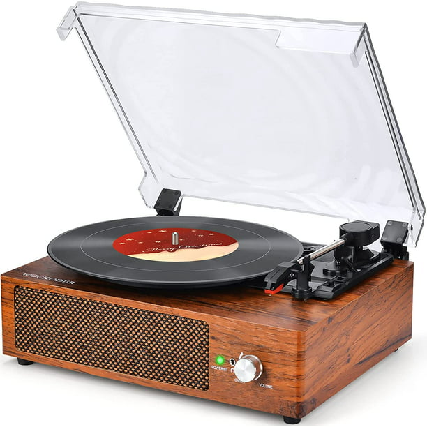 Player Turntable Vinyl Player with Speakers for Vinyl 3 Speed Belt Driven Vintage Record Player Vinyl Player Music Vinyl Turntable - Walmart.com