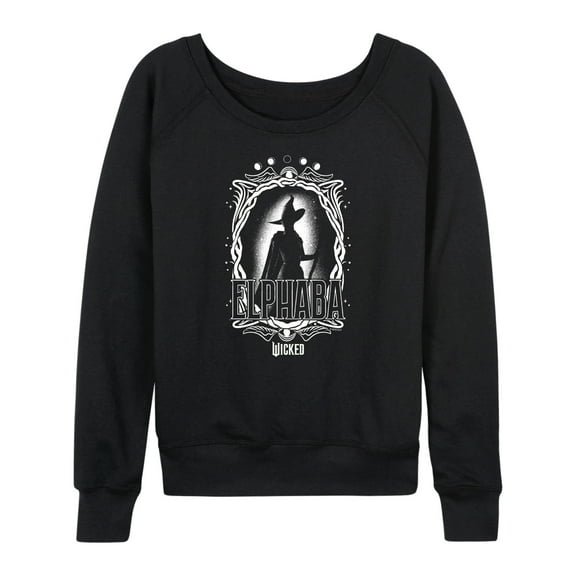 Wicked - Elphaba Silhouette - Women's French Terry Pullover Sweatshirt