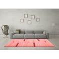 thumbnail image 3 of Ahgly Company Indoor Square Abstract Red Contemporary Area Rugs, 6' Square, 3 of 4