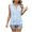 Light Blue, variant on Womens Tank Tops Sleeveless Eyelet Embroidery Scoop Neck Loose Fit Casual Summer Flowy Black L