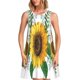 thumbnail image 1 of Balery Sunflowers (2) Vestidos de verano para mujer con estampado: vestido holgado sin mangas, vestido playero informal y cómodo para días calurosos., 1 of 7