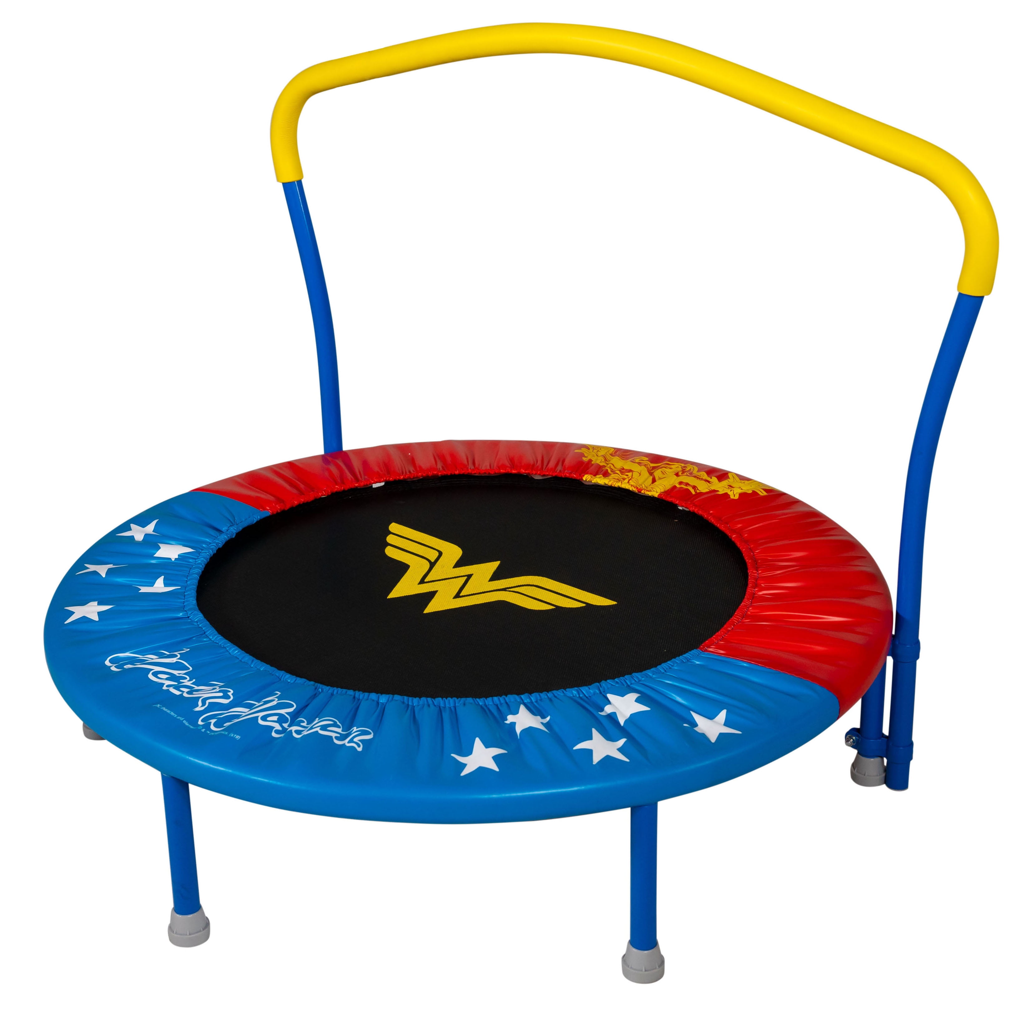 My First Wonder Woman 36 Inch Trampoline With Handlebar Walmart Com Walmart Com