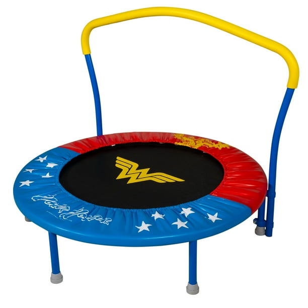 My First Wonder Woman 36 Inch Trampoline With Handlebar Walmart Com Walmart Com