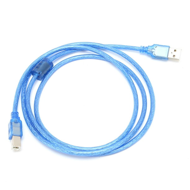 USB Cable, Flexible USB 2.0 Cable Elastic A Male To B Male PVC For Data  Transfer 1.5 Meters 