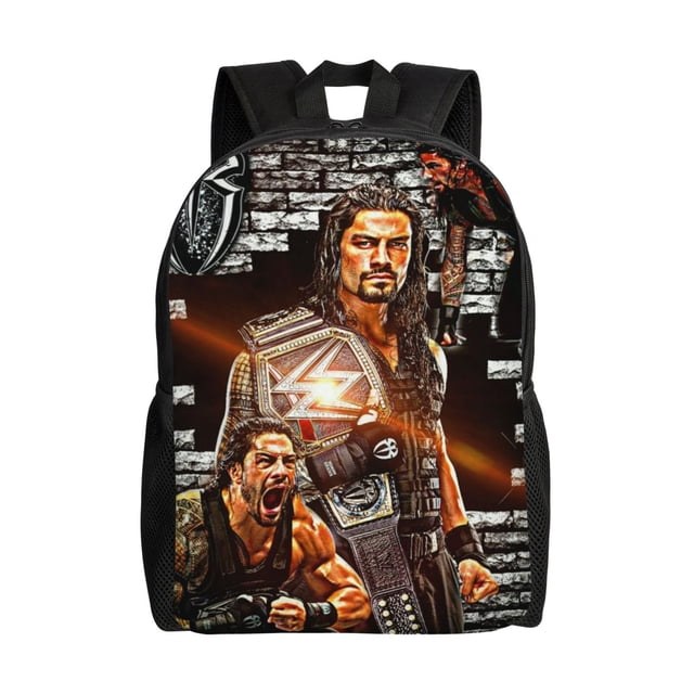 Roman And Reigns 3d Print Backpack Lightweight Travel Laptop Bag Adults Daypack