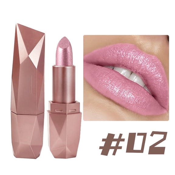 Kokovifyves 6-color Quicksand Gold Lipstick Fine Glitter Lipstick Moisturizing Gold Long-lasting Waterproof Lip Makeup