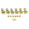 thumbnail image 1 of Runquan 6 Pieces Retro Electric Guitar Tuners Split Shaft Easily Install Tuning Pegs Golden, 1 of 8