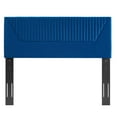 thumbnail image 4 of Modway Patience Channel Tufted Performance Velvet Twin Headboard in Navy, 4 of 9