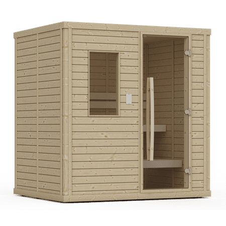 Goldstar 1250 Prebuilt Sauna w/ Canopy & Lights
