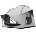thumbnail image 1 of Waterproof SUV Tailgate Tent for 5-6 Person Camping, 2000mm Water-Resistant Polyester Car Tent with 3 Doors and Mesh Window, Grey and Blue, Fits Hatchbacks, CUVs, and Minivans, 1 of 7