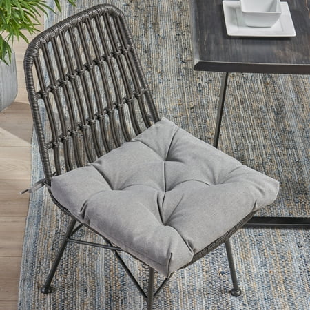 

Noble House Banff Indoor Fabric Classic Tufted Chair Cushion in Charcoal