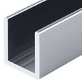 thumbnail image 2 of CRL SDCD1212BA Brite Anodized 1/2" Fixed Panel Shower Door Deep U-Channel - 144" Length, 2 of 4
