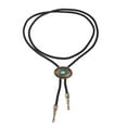 thumbnail image 2 of Collar de Turquesa Yinane Vintage Unisex Gargantilla Vaquero Occidental Joyería para Hombre, 2 of 8