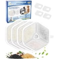 thumbnail image 1 of Cunina Cat Water Fountain Filter Fit for Smartoo 152oz/4.5L Wireless Cat Fountain PTM-643,Cat Fountain Filter Replacement 4 Filters + 4 Sponge, Multilayer Filter Fit for Smartoo Replacement Filters, 1 of 6