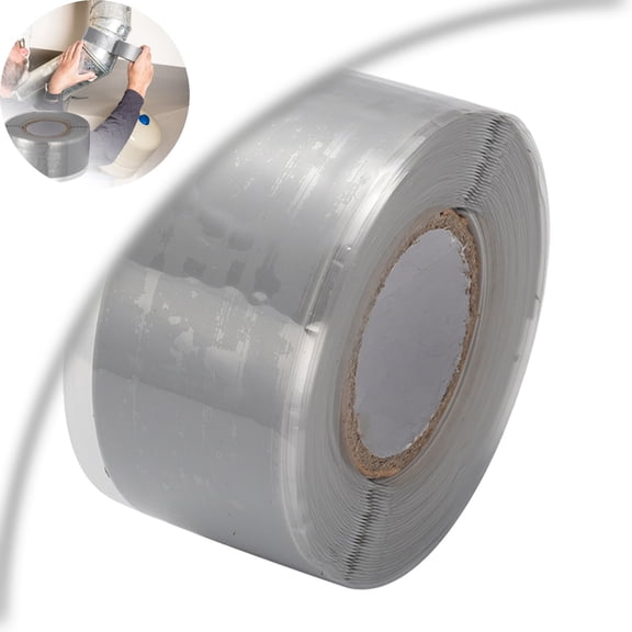 Self Silicone Tape, High Strength Waterproof Sealant Tape, Flexible Weather Resistant Tape for Pipe Connection Leak Fix Automotive Industrial DIY Repairs