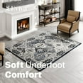 thumbnail image 4 of Totti Mosaic 3' x 5' Rectangular Polypropylene Oriental Rug in Navy/Gray, 4 of 7