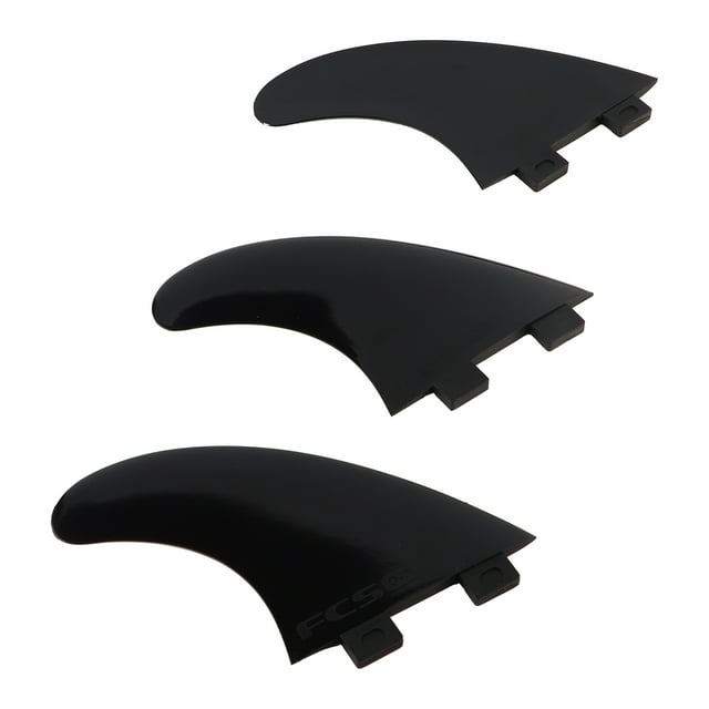 3 Pcs/ensemble FCS Têtes Simples Noir/blanc G5 Aileron de Planches de Surf, Aileron de Planches de Surf, Entonnoir pour Planche de Surf