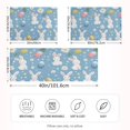 thumbnail image 2 of Yayeee Pillowcase Standard Size Set of 2 Satin Wrinkle Resistant Envelope Pillow Case, Cartoon Easter Bunnies, 2 of 8