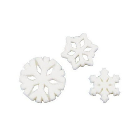 - Snowflake Assortment Edible Sugar Decorations - 12 Count - 43057