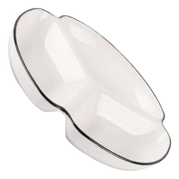 LEORX Divided Dining Plate Fruit Holding Restaurant Use Banquets 1Set