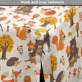 thumbnail image 4 of Squirrel Dog Crate Cover, Composition of Bear Fox Owl Deer Happy Forest Friends Animals Illustraiton, Easy to Use Pet Kennel Cover Small Dogs Puppies Kittens, 7 Sizes, Sepia and Apricot, by Ambesonne, 4 of 6