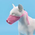 thumbnail image 2 of Muzzle for Dogs Dog Muzzle for Barking Soft Muzzle for Dogs Quick Release Buckle Pink Small Dog Mouth Guard for Anti Chewing Biting Grooming Walking Daily Use 1 Pack, 2 of 3