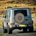thumbnail image 5 of Pofeuu Round Mandala Print Spare Tire Wheel Cover for Car Truck SUV Camper Universal Fit Spare Tire Cover RV Spare Tire Covers-15 inch, 5 of 6