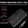 thumbnail image 3 of WOVTE 200W Car Power Inverter,  12V to 110V AC Car Plug Adapter Outlet Type-C,QC3.0 USB-A,1.1A&2A USB-A, Overvoltage Protection, Key Switch, Voltage Display（Matte Black）, 3 of 6