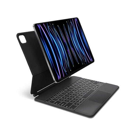 Magic Keyboard for iPad Pro 12.9 2022 6th Gen / 2021 5th Gen / 2020 4th Gen / 2018 3rd Gen - Backlit Trackpad Keyboard Magnetic Smart Stand Cover
