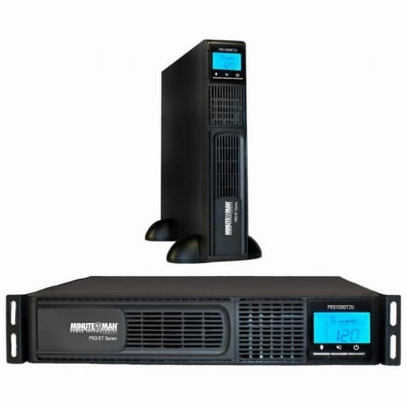 Minuteman PRO-RT PRO750RT2U 750VA/525 W 120 V AC 2U 8 x NEMA 5-15R UPS