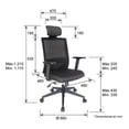 thumbnail image 5 of Silla de Oficina Ergonómica Offiho Respaldo Alto Reclinable Altura ajustable, 5 of 5