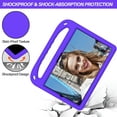 thumbnail image 2 of Allytech Kids Case for Samsung Galaxy Tab A7 10.4" 2020 Released SM-T500 T505 T507, EVA Rubber Silicone Reinforced Shockproof Kids Friendly Lightweight Folding Stand Drop Protection, Purple, 2 of 5