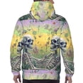 thumbnail image 7 of Haiem Flower Butterfly Skull Couple Patterned Men's Hoodie with Kangaroo Pocket - Ideal Pullover Sweatshirt for Daily Wear, Travel, and Home-Medium, 7 of 7