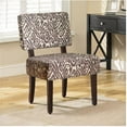 thumbnail image 1 of Sabrina Accent Chair - Animal Print. Espresso legs, 1 of 1