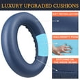 thumbnail image 4 of SOULWIT Replacement Earpads for Bose QC Ultra/New QuietComfort Ultra(2nd Gen) Wireless Headphones, Ear Pads Cushions with Softer Protein Leather, High-Density Noise Isolation Foam - Lunar Blue, 4 of 4
