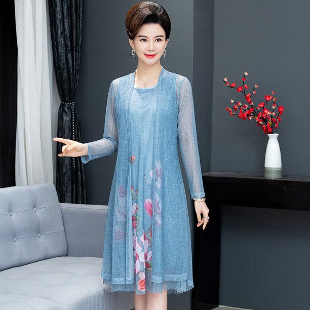 Summer Cotton Linen 2 Piece Set Dress Cardigan Women Party Midi Dresses Elegant Vintage Robe FemmeXL 45-55kg Gao Jinjia LED
