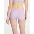 thumbnail image 3 of No Boundaries Fit Stretch Boyshort Panties, 3-Pack, Women's XS-XXXL, 3 of 7