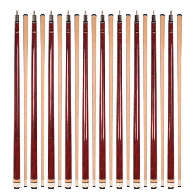 Lot de 10 Pointes de Billard ASKA L3 Rouges, 58 Pouces Érable Canadien, Pointe Rigide 13 mm, Poids Mixtes