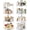 4 Pack Clear, variant on PETGLE 2 Tier Lazy Susan Turntable Organizer for Cabinet, 9'' Rotating Spice Rack for Kitchen, Pantry, Countertop, Bathroom, Vanity, Under Sink, Medicine Cabinet Organizer, 2 Pack