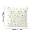 thumbnail image 3 of Yeciiwht Christmas Pillow Covers 18x18in，Knitted Bow Pillow Cases Decorative Throw Pillow Covers with Heart Accents for Home Christmas Decor 4 Colors, 3 of 7