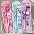 thumbnail image 3 of Juego de lápices mecánicos con borrador de dibujos animados periféricos de animación My Little Pony, papelería creativa con forma de corazón femenino Kawaii de 0,5 mm, 3 of 5