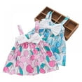 thumbnail image 7 of Summer Baby Girl Cute Fruit Pattern Bow Sleeveless Dress Casual Toddler Sundress Outfits,0-5T, 7 of 7