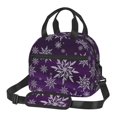 thumbnail image 1 of Easygdp Snowflake Gradient Purple Caja de Almuerzo para Mujeres y Hombres, Bolsa de Almuerzo Insulada, Bolsas Reutilizables Impermeables para Viajes, Trabajo y Picnics, 1 of 7