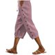 thumbnail image 1 of Ploknplq Joggers for Women,Linen Pants Women,Womens Summer Pants,Pants Striped Side Elastic Waist Straight Leg Three Quarter Pants Belt Cuff,Wide Leg Linen Pants for Women,Striped Pants Red XL, 1 of 8