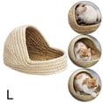 thumbnail image 2 of Cama tejida de , casas de hechas a mano de paja natural Largo 34x23x18cm Yuyangstore Nido de conejo, 2 of 6