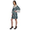 thumbnail image 4 of Moomaya Printed Cotton Wrap Lightweight Kimono Short Bathrobes For Women, 4 of 6